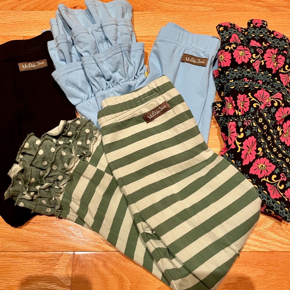 Matilda Jane Girls Ruffle Leggings Bundle